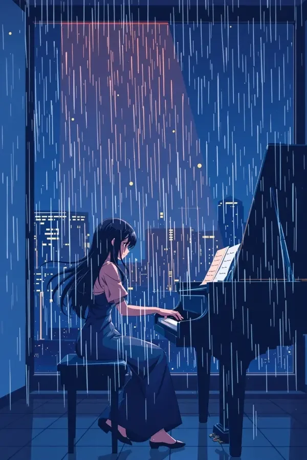 雨夜的钢琴
